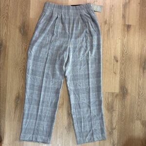 H&M women’s plaid dress pants size 10